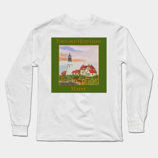 Portland Head Lighthouse, Cape Elizabeth, Maine Long Sleeve T-Shirt